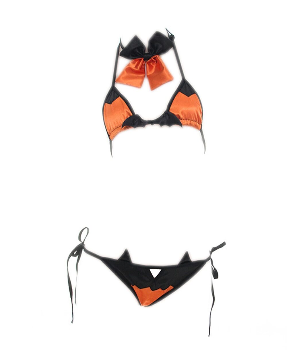 4282 Halloween Cosplay Lingerie Girls Little Devil Pumpkin Costume Anime